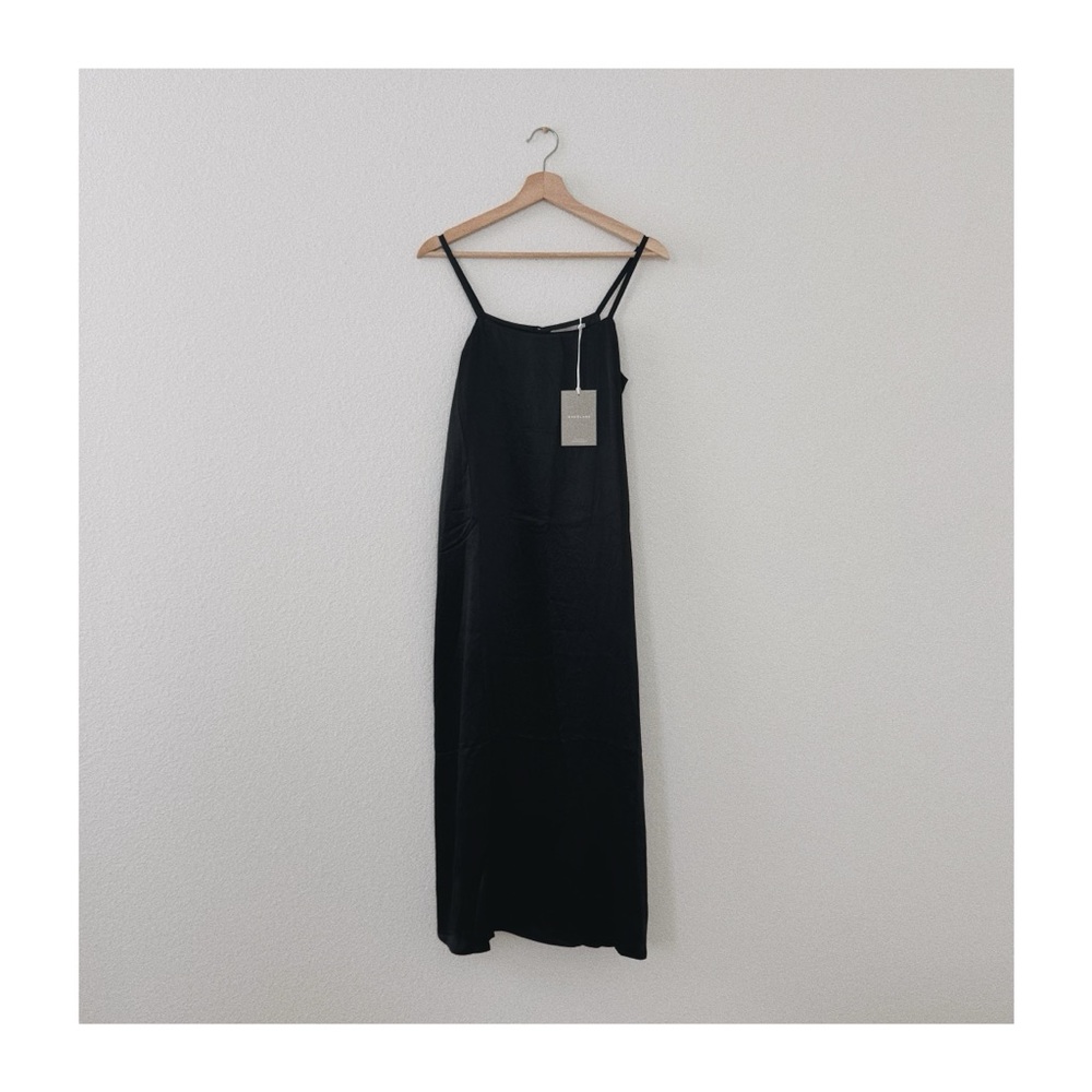 NWT everlane the satin square neck slip dress
